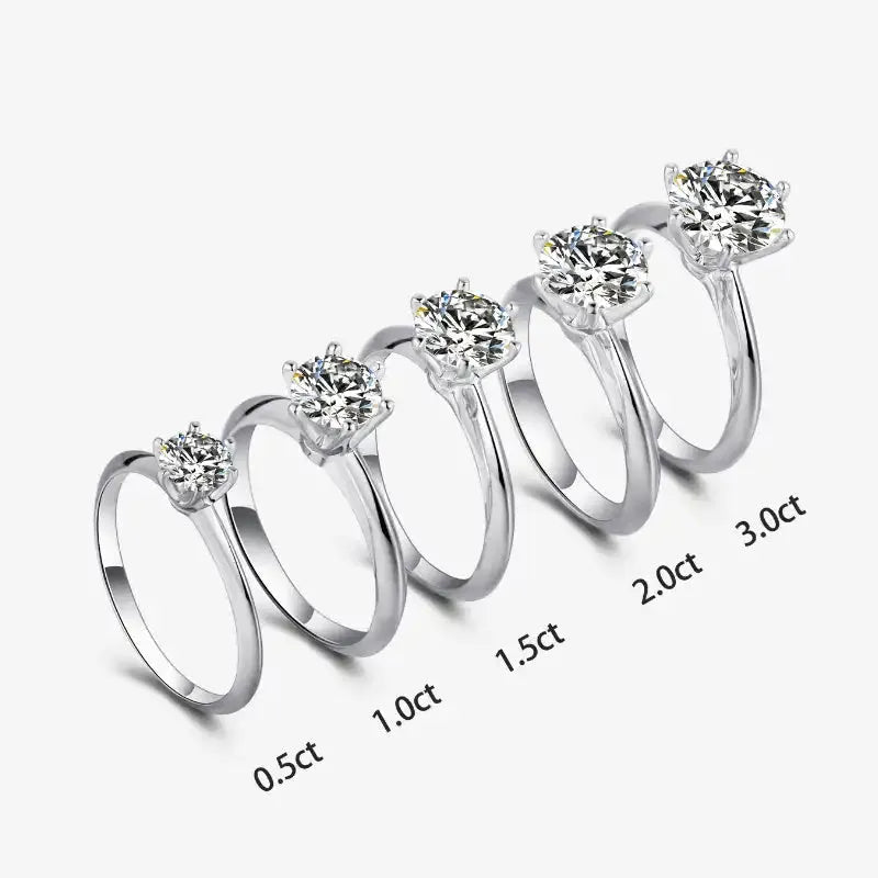 The Novalune – Moissanite Engagement Ring 1.0 CT - 3 CT - RING - Chantal Vaulet