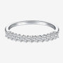 Moissanite eternity band with ten sparkling stones 💍✨ Perfect for engagement or wedding! Amazing value for timeless elegance.