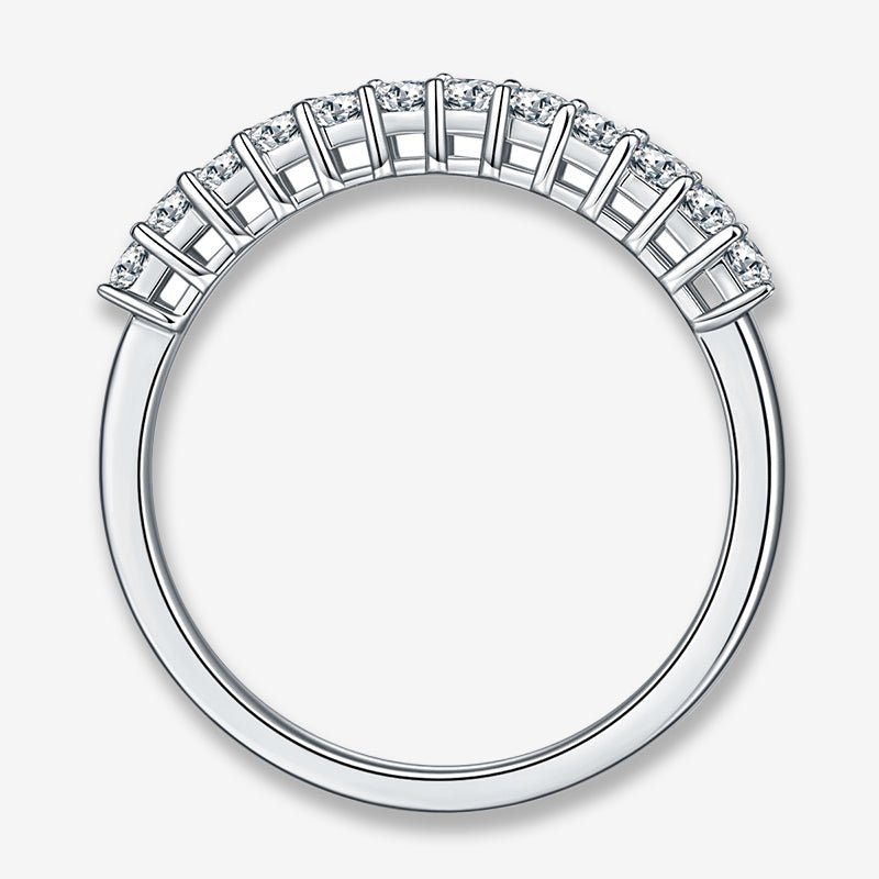 The Novara Moissanite Eternity Band featuring 10 sparkling stones 💍✨ Perfect for engagements & weddings, amazing value!