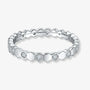 The Octavia Moissanite Hexagon Eternity Band RING by Chantal Vaulet