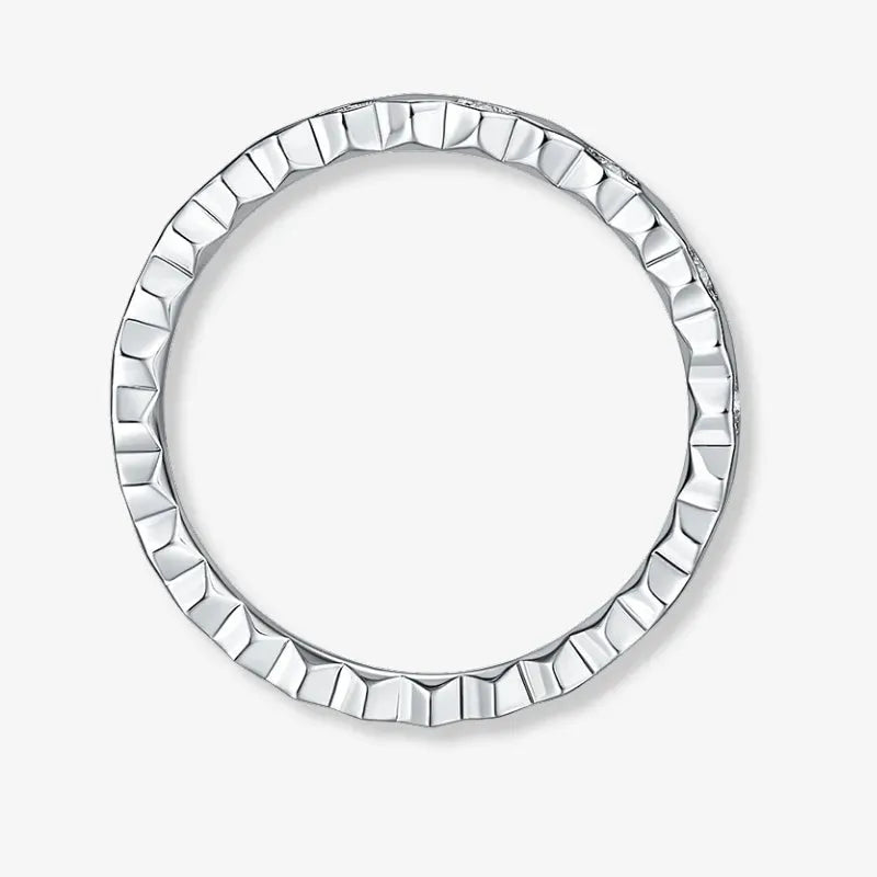 The Octavia Moissanite Hexagon Eternity Band RING by Chantal Vaulet