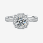 The Orliana Moissanite Halo Ring 💍✨ featuring a brilliant 1.0CT Moissanite, ideal for engagements and weddings! Amazing value!