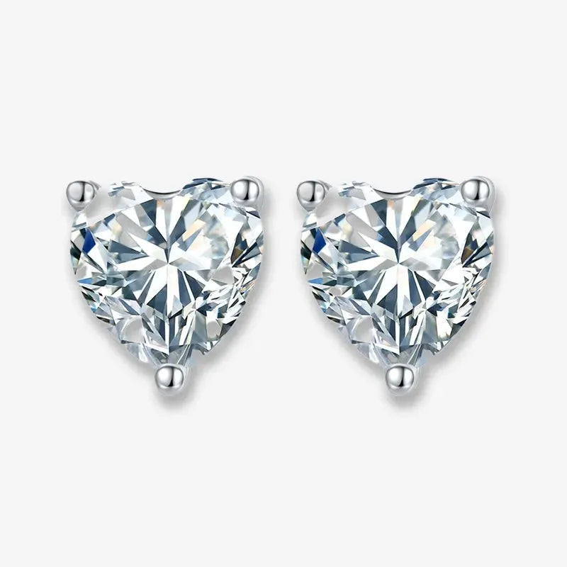 The Rhea Heart-Cut Moissanite Earrings EARRINGS by Chantal Vaulet