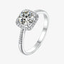 The Rosalyn Moissanite Halo Ring RING by Chantal Vaulet