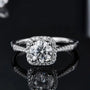 The Rosalyn Moissanite Halo Ring RING by Chantal Vaulet