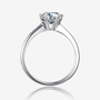 Stunning 1CT Moissanite solitaire engagement ring with twist band design 💍✨ Perfect for weddings and amazing value!