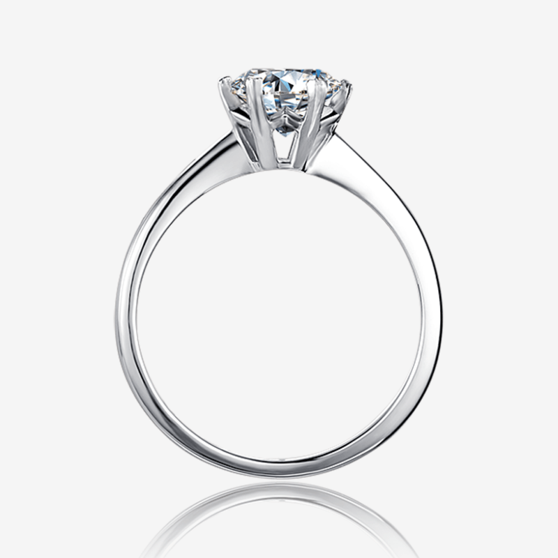 Stunning 1CT Moissanite solitaire engagement ring with twist band design 💍✨ Perfect for weddings and amazing value!