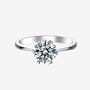 The Selene Moissanite engagement ring, featuring a stunning 1CT round stone in a twist band. 💍✨ Amazing value for love!