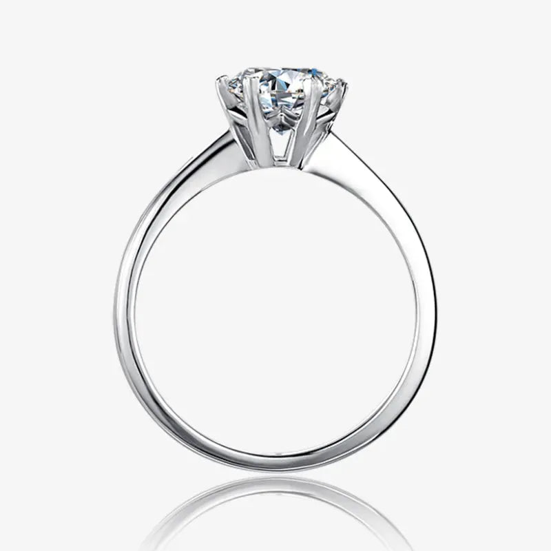 The Selene – Moissanite Solitaire Engagement Ring 1CT RING by Chantal Vaulet