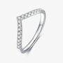 The Selina Moissanite Chevron Band RING by Chantal Vaulet