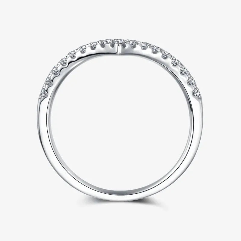 The Selina Moissanite Chevron Band RING by Chantal Vaulet