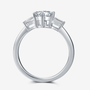 Seralyn Moissanite Baguette Ring 💍✨ Featuring 1.0CT round-cut Moissanite, ideal for engagement or wedding! Amazing value!
