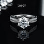 The Seraphielle Round-Cut Moissanite Ring 0.5CT, 1.0CT, 1.5CT, 2.0CT, 3.0CT RING by Chantal Vaulet