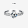 Seraphielle 1.0CT Moissanite ring with zirconia accents, perfect for engagements and weddings 💍✨ #AmazingValue #Luxury