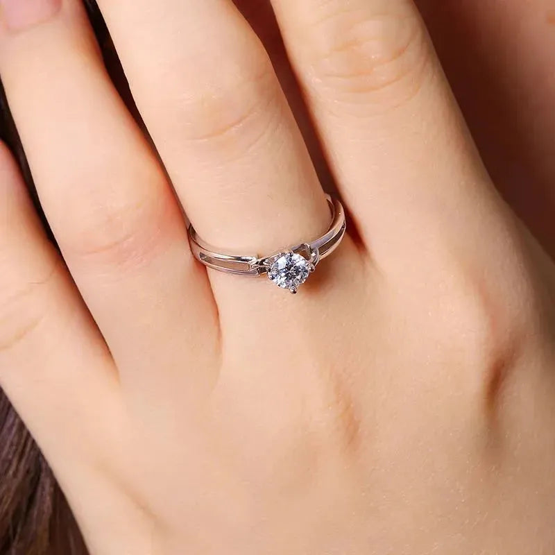 The Serene Knot – Moissanite 0.5CT Solitaire Ring RING by Chantal Vaulet