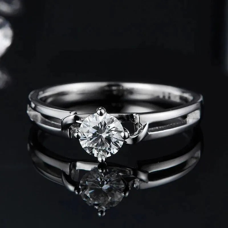 The Serene Knot – Moissanite 0.5CT Solitaire Ring RING by Chantal Vaulet