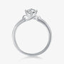 The Serene Knot – Moissanite 0.5CT Solitaire Ring RING by Chantal Vaulet