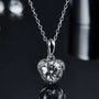 The Serenise Moissanite Heart Accent Necklace PENDANT by Chantal Vaulet