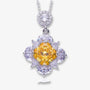 The Serenith Gemstone Floral Necklace PENDANT by Chantal Vaulet