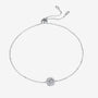 The Serina Moissanite Halo Adjustable Bracelet - Chantal Vaulet