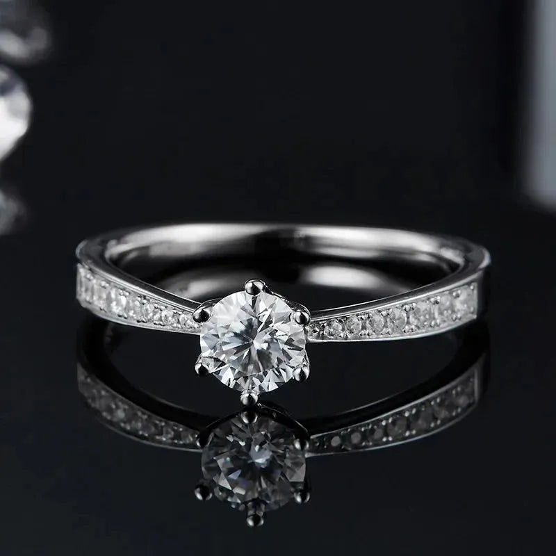 The Solaria – Moissanite Solitaire Ring 0.5CT RING by Chantal Vaulet