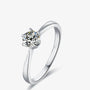 The Solaria – Moissanite Solitaire Ring 0.5CT RING by Chantal Vaulet