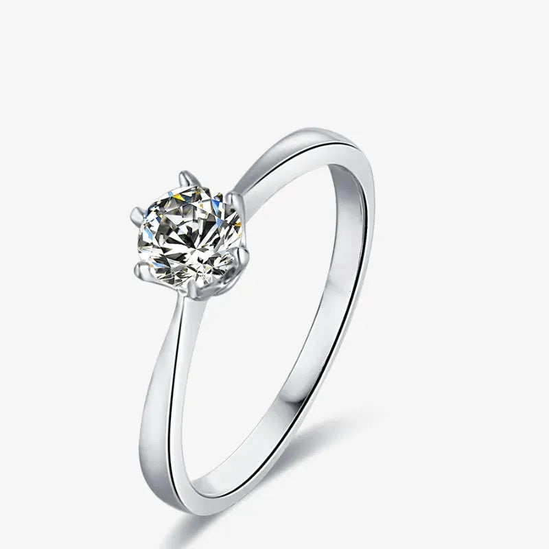 The Solaria – Moissanite Solitaire Ring 0.5CT RING by Chantal Vaulet