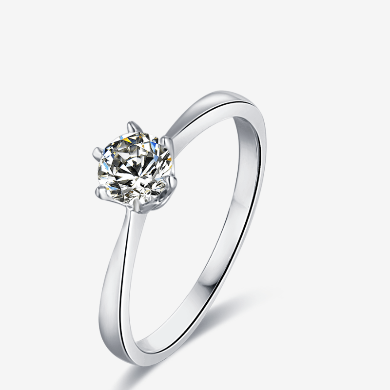 The Solaria Moissanite solitaire ring 0.5CT 💍✨, perfect for engagement & wedding, an amazing value!