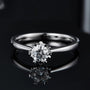 Stunning Solaya 0.5CT Moissanite ring in polished 925 sterling silver 💍✨ Perfect for engagement or wedding! Amazing value!