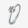 The Solaya 0.5CT Moissanite Ring💍✨ - Elegant round-cut ring in polished 925 sterling silver, perfect for engagements or gifts.