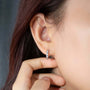 The Solenia 1.5MM Lab Diamond Huggie Earrings - EARRINGS - Chantal Vaulet