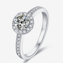 The Solenne Moissanite Halo Ring 0.5CT 💍, perfect for engagements and weddings, features amazing value and radiant beauty! ✨