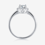 Back view of the Solenne 0.5CT Moissanite halo ring 💍, showcasing elegance for engagement or wedding. Amazing value! ✨