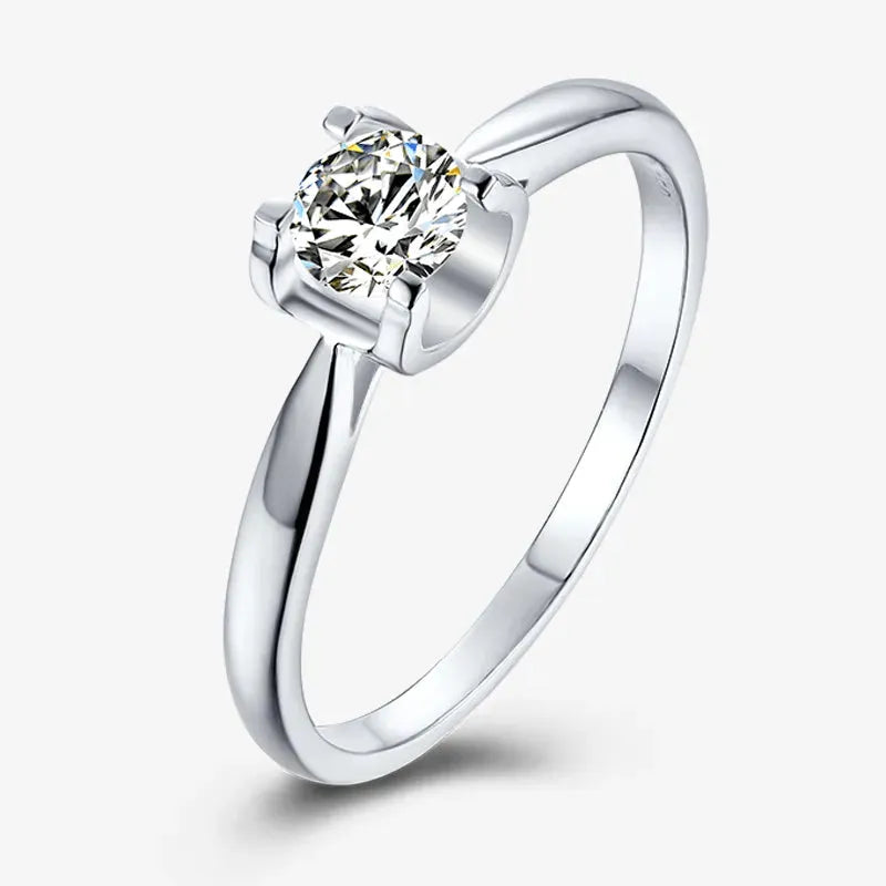 The Caliora 0.5CT Round-Cut Moissanite Ring RING by Chantal Vaulet