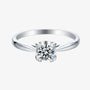 The Caliora 0.5CT Round-Cut Moissanite Ring RING by Chantal Vaulet