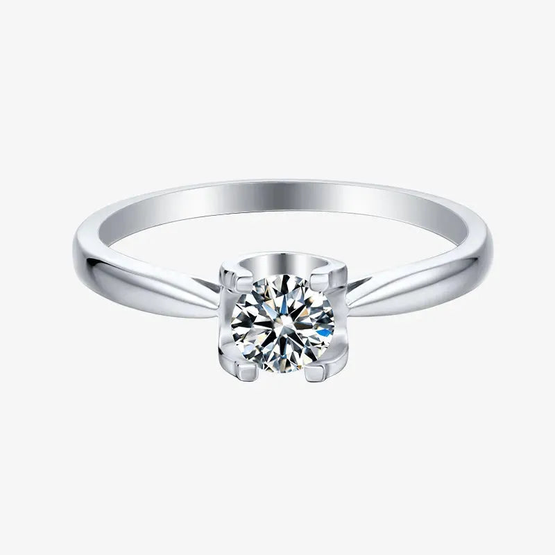 The Caliora 0.5CT Round-Cut Moissanite Ring RING by Chantal Vaulet