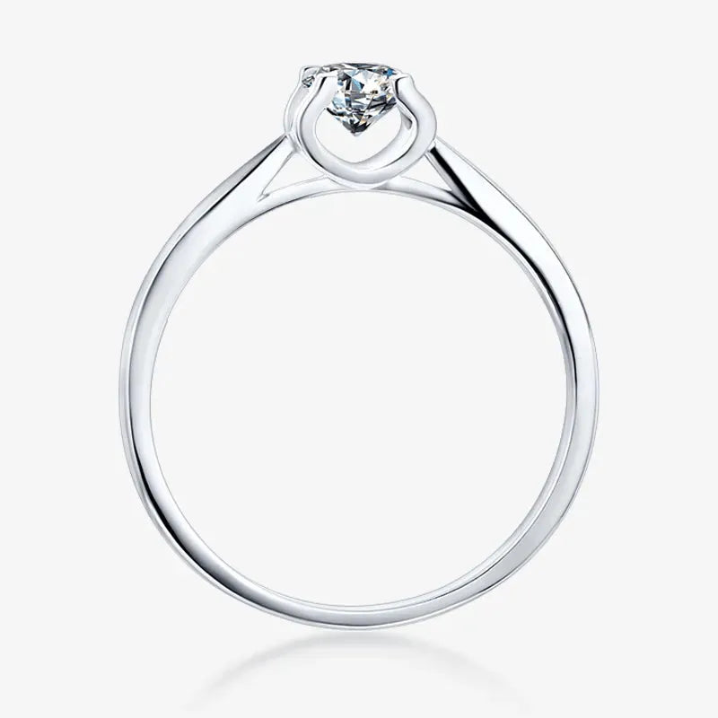 The Caliora 0.5CT Round-Cut Moissanite Ring RING by Chantal Vaulet