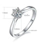 The Solmara 0.5CT round-cut Moissanite ring in polished S925 silver 💍✨. Perfect for engagement or wedding, offering amazing value!