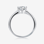 Solvienne Moissanite Solitaire Ring 💍✨ featuring a 1.0CT round-cut stone in a classic six-prong setting.