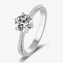 The Solvienne Moissanite Solitaire Ring RING by Chantal Vaulet
