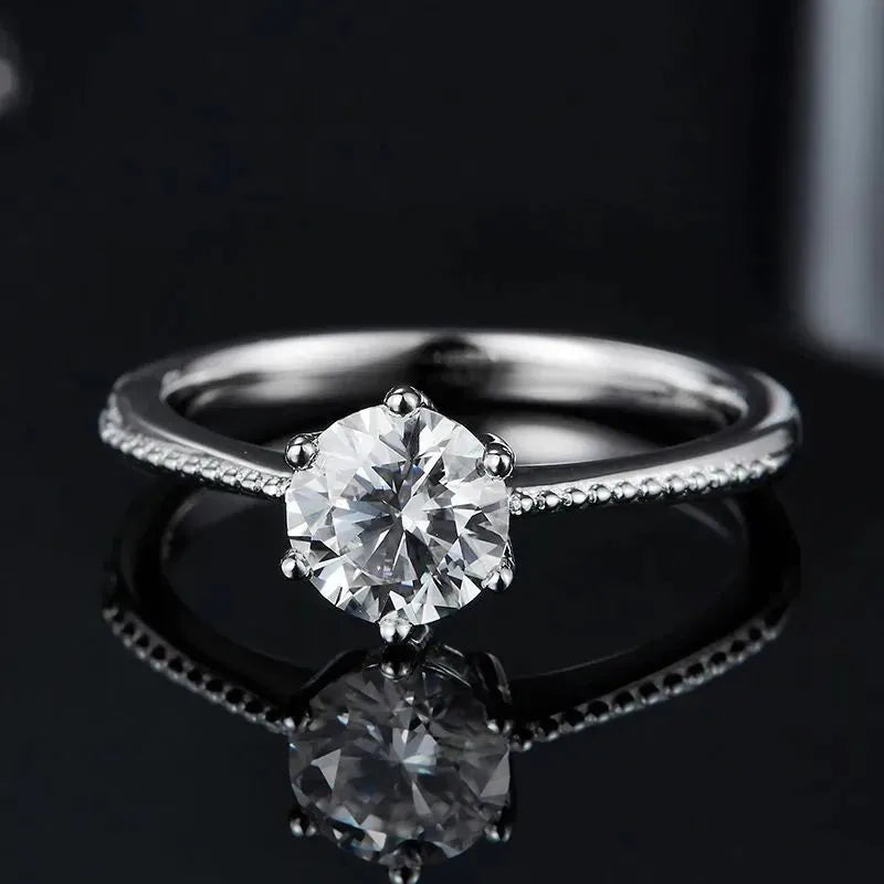 The Solvienne Moissanite Solitaire Ring RING by Chantal Vaulet