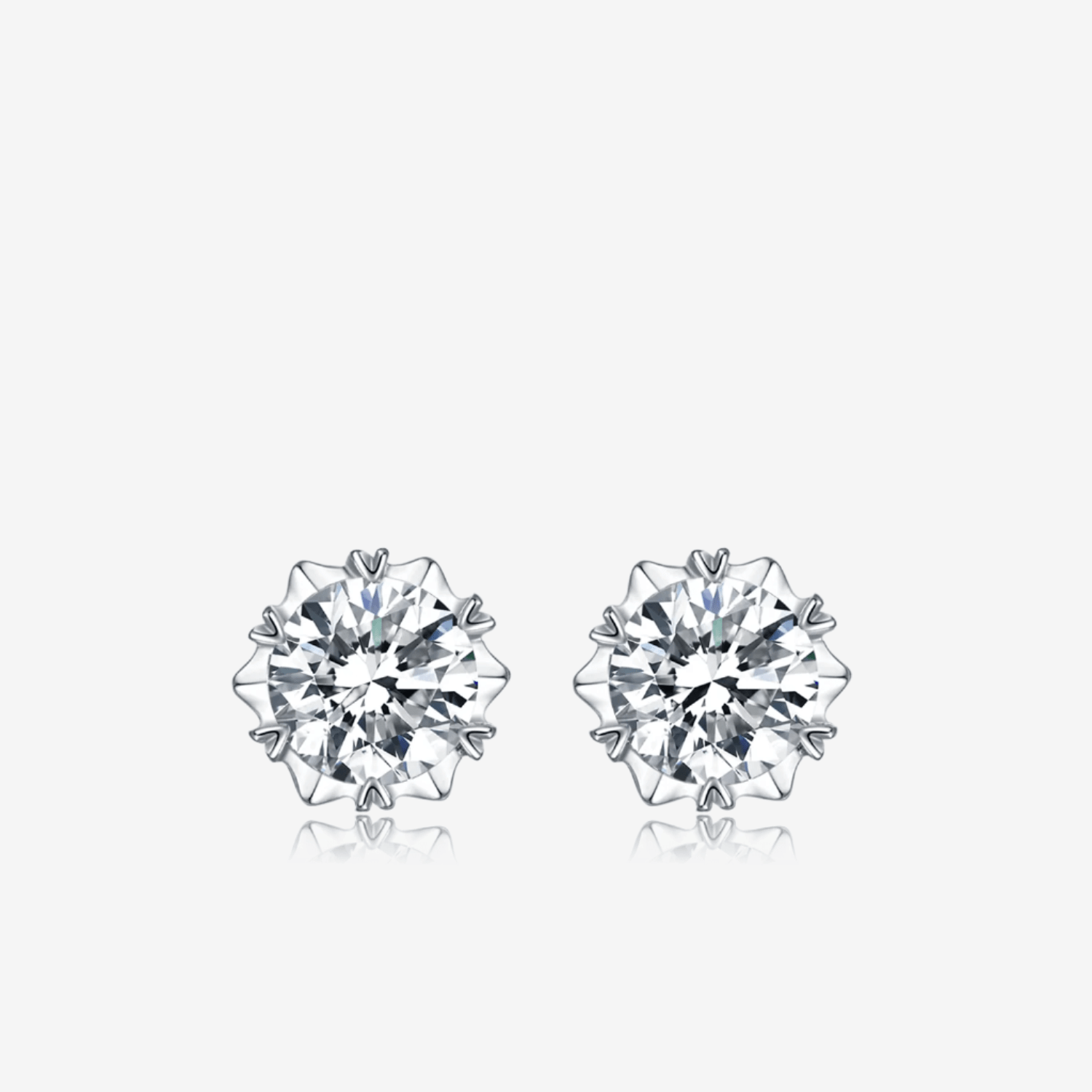 The Solviera Moissanite Stud Earrings - Chantal Vaulet