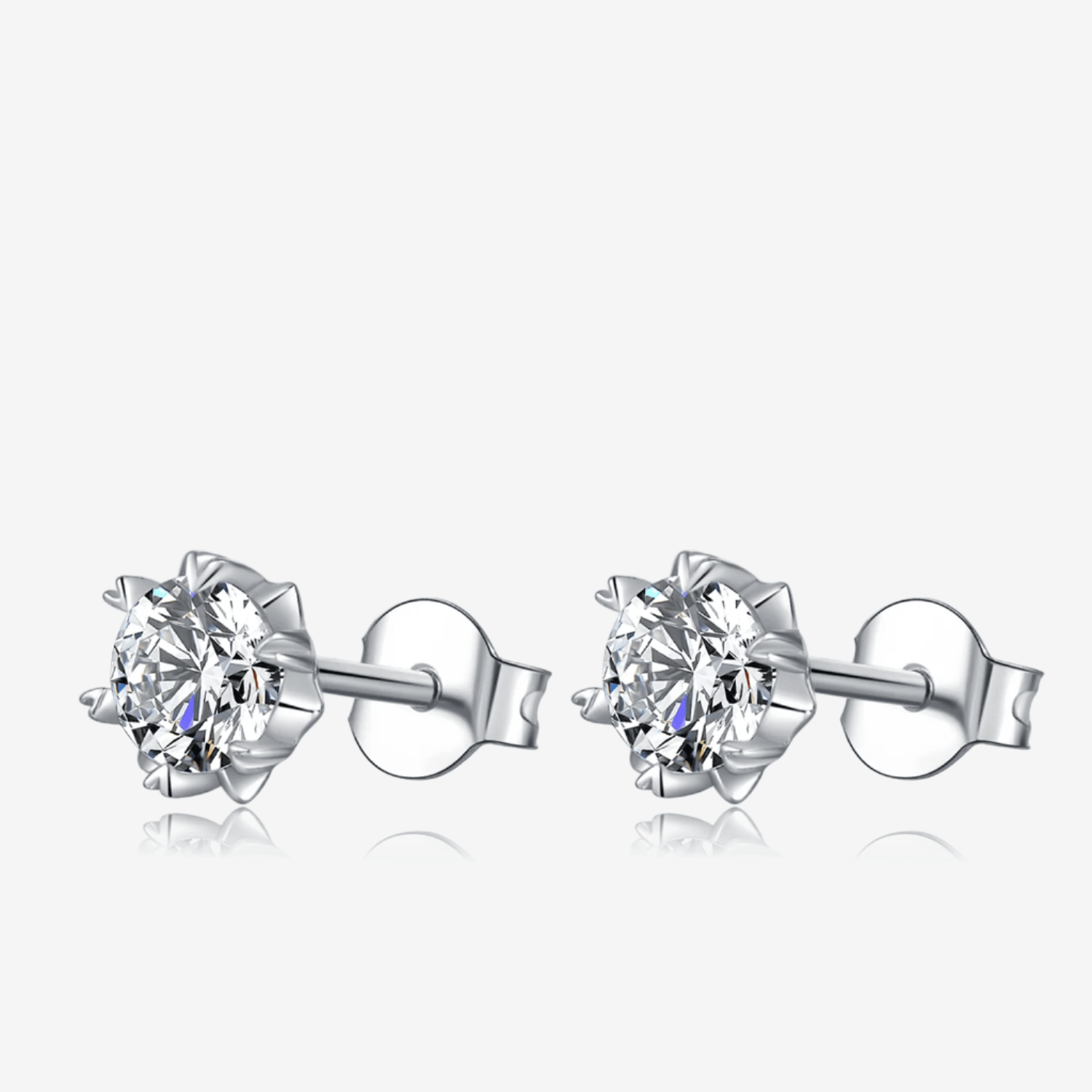 The Solviera Moissanite Stud Earrings - Chantal Vaulet