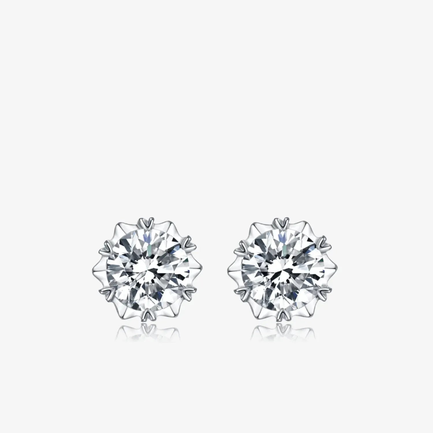 The Solviera Moissanite Stud Earrings EARRINGS by Chantal Vaulet