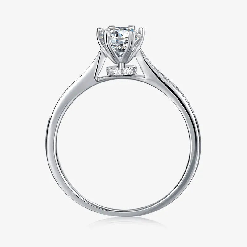 The Sylvara – Moissanite Pavé Elegance 0.5CT RING by Chantal Vaulet
