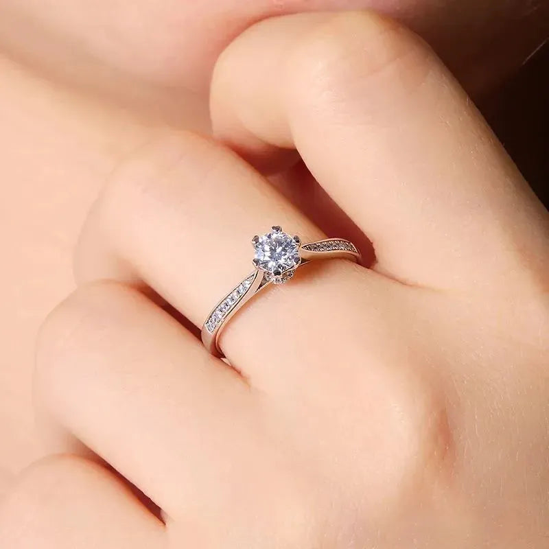 The Sylvara – Moissanite Pavé Elegance 0.5CT RING by Chantal Vaulet