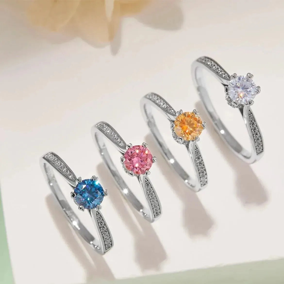 The Sylvara – Moissanite Pavé Elegance 0.5CT RING by Chantal Vaulet