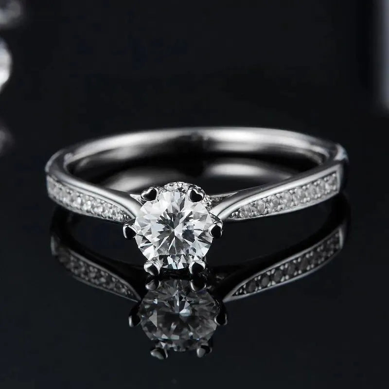 The Sylvara – Moissanite Pavé Elegance 0.5CT RING by Chantal Vaulet