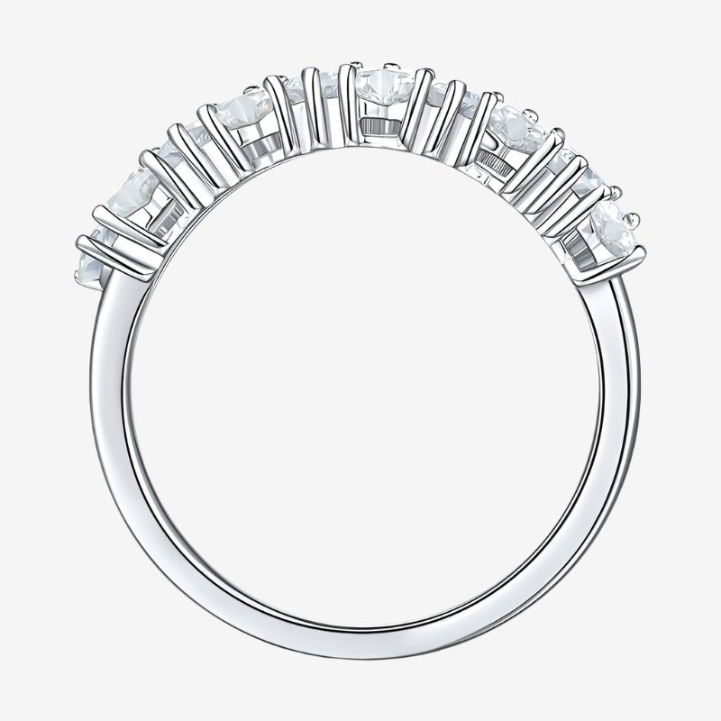 The Valeria Moissanite eternity band in polished 925 Sterling Silver ✨ perfect for engagements and weddings 💍. Amazing value!