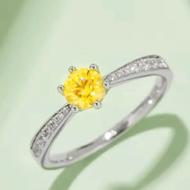 The Valoria – Moissanite Solitaire Ring 0.5CT RING by Chantal Vaulet